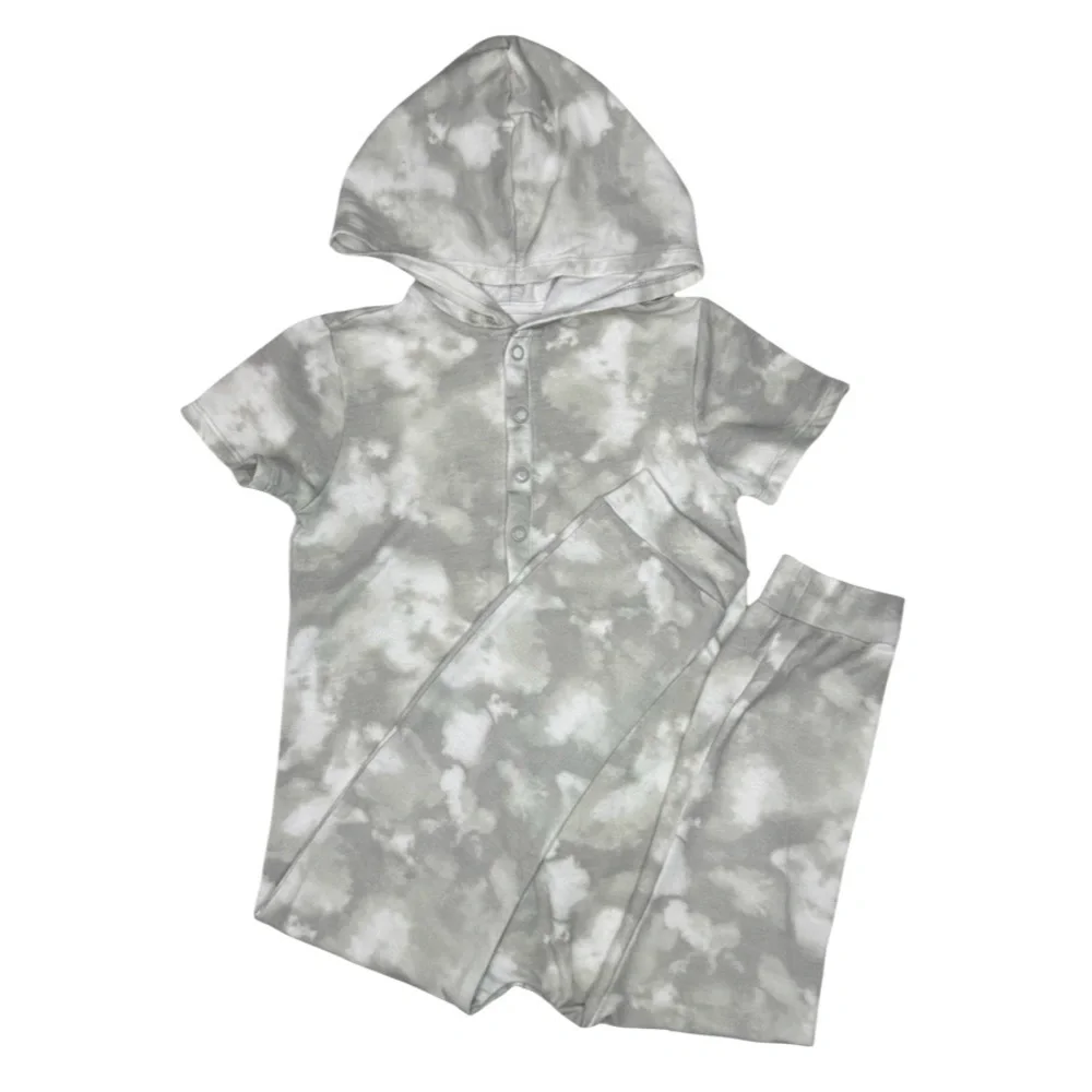 Grayson Collective‎ Tie-Dye Hooded Romper